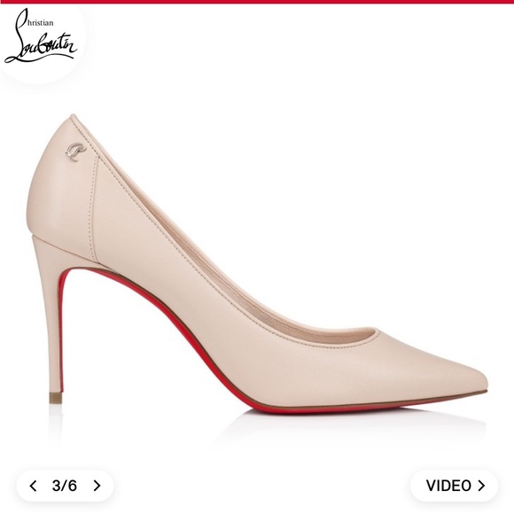 Christian Louboutin Women's Cream Pumps - Picture 4 of 12